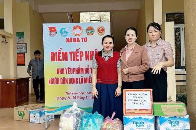 TRƯỜNG MẦM NON 30/10 CHUNG TAY CHIA SẺ KHÓ KHĂN VỚI ĐỒNG BÀO VÙNG LŨ